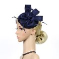 thumbnail image 2 of MESSUEN Ladies Church Hats Fascinator Hat Ladies Hats for Church Tea Party Hats Tea Party Headwear Headpiece for Women Fascinators Hats for Women Tea Party Navy One Size, 2 of 4