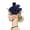Navy, variant on Miorin Under $5 Summer Hair Accessories, Fascinators Hat, Fascinator for Women Tea Party Headband with Mesh for Wedding Cocktail Dresses Beige