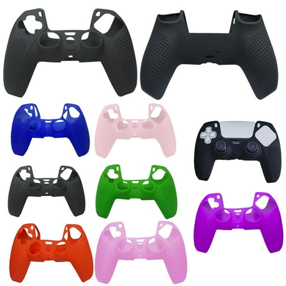 Dujiujun Silicone Gamepad Case Non-Slip Grip Precise Hole Position Cover Anti-scratch Grip-enhancing Controller Protective Cover for PS5