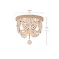 thumbnail image 2 of Living District Jolie 12 Inch Beaded Flush Mount In Antique White, 2 of 8