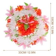 thumbnail image 2 of LOLIPPYY Red Artificial Flower Wreath for Cemetery Grave Decoration Memorial Tribute and Outdoor Grave Ornament, 2 of 4