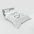 thumbnail image 3 of Ambesonne Love Bedding Set 3 Pcs, Infinity Monochrome, Twin, Black White, 3 of 3