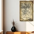 thumbnail image 4 of Des Moines Vintage Map Prints Canvas, Iowa Map Art Canvas, Canvas, Des Moines Map City style Watercolor art Canvas, 4 of 6