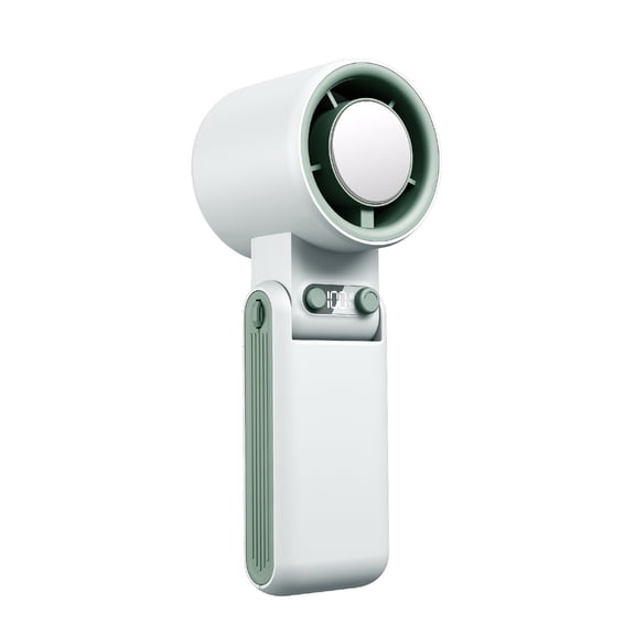 Desktop Fan Portable Handheld Fan with Cold Compress,100-Speed Adjustable Foldable Mini Fan Hands-Free for Outdoor Work