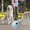 thumbnail image 2 of Portable Dog Poop Scooper with Bag Dispenser, Easy Scoop, Walk Outdoors for Small Medium Dogs Blue, 2 of 5