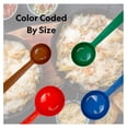 thumbnail image 3 of Rite-Size Rite-Size Solid Round Circle Server Set of Portion Control Utensils, Copolymer Plastic Heat Resistant Professional Cooking Spoons, (Set of 7 Servers in Various Sizes and Colors), 3 of 6