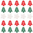 thumbnail image 1 of 100pcs Cartoon Christmas Wooden Buttons Painting Buttons DIY Craft Embellishments (Mixed Style), 1 of 9