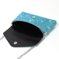 thumbnail image 2 of Bolso de mano con sobre de diamantes de imitación, Bolso de noche con purpurina y cadena, Bolso de fiesta para mujer (azul), 2 of 6