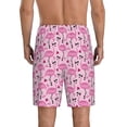 thumbnail image 4 of Lsque Cool Flamingos Mens Sleep Pajama Shorts,Short Pajama Pants, Cotton Ultra-Soft Knit-3X-Large, 4 of 9
