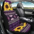 thumbnail image 4 of Jeiento Southwest Aztec Car Seat Covers Front Seats Only Purple Front Seat Protector Breathable Vehicle Bucket Seat Cover Stretchy Auto High Back Driver Seat Cover SUV Van Interior Accessory 1 Pack, 4 of 4