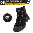 thumbnail image 4 of Steel Toe Boots for Men Work Safety Indestructible Boots for Women Construction Shoes Composite Toe, 4 of 5