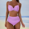 thumbnail image 3 of Lopeceal Women Underwire Bikini High Waisted Bathing Suit Tummy Control Two Piece Swimsuit, 3 of 5
