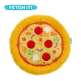 thumbnail image 2 of BARK Box Tossing Pizza Frisbee Disc Dog Toy with Crinkle, Rope, and Squeaker, 2 of 8