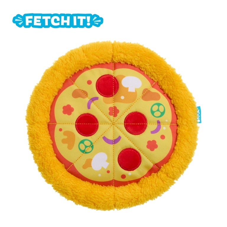 BARK Pizza Frisbee Dog Toy With Crinkle and Squeaker photo 2