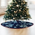 thumbnail image 3 of Christmas Tree Skirt Blue Tree Skirts Candy Cane Decorations Xmas Tree Skirt Tree Mat 36 Inch Winter Christmas Decor for Home, 3 of 3