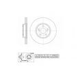 thumbnail image 6 of UltraHC Coated High Carbon Brake Rotor, Front UR002719, Toyota Corolla 2019-2009, 6 of 6