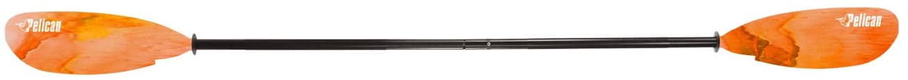 Pelican - Poseidon Kayak Paddle - Adjustable Aluminum Shaft with Reinforced Fiberglass Blades - 89 in - Orange