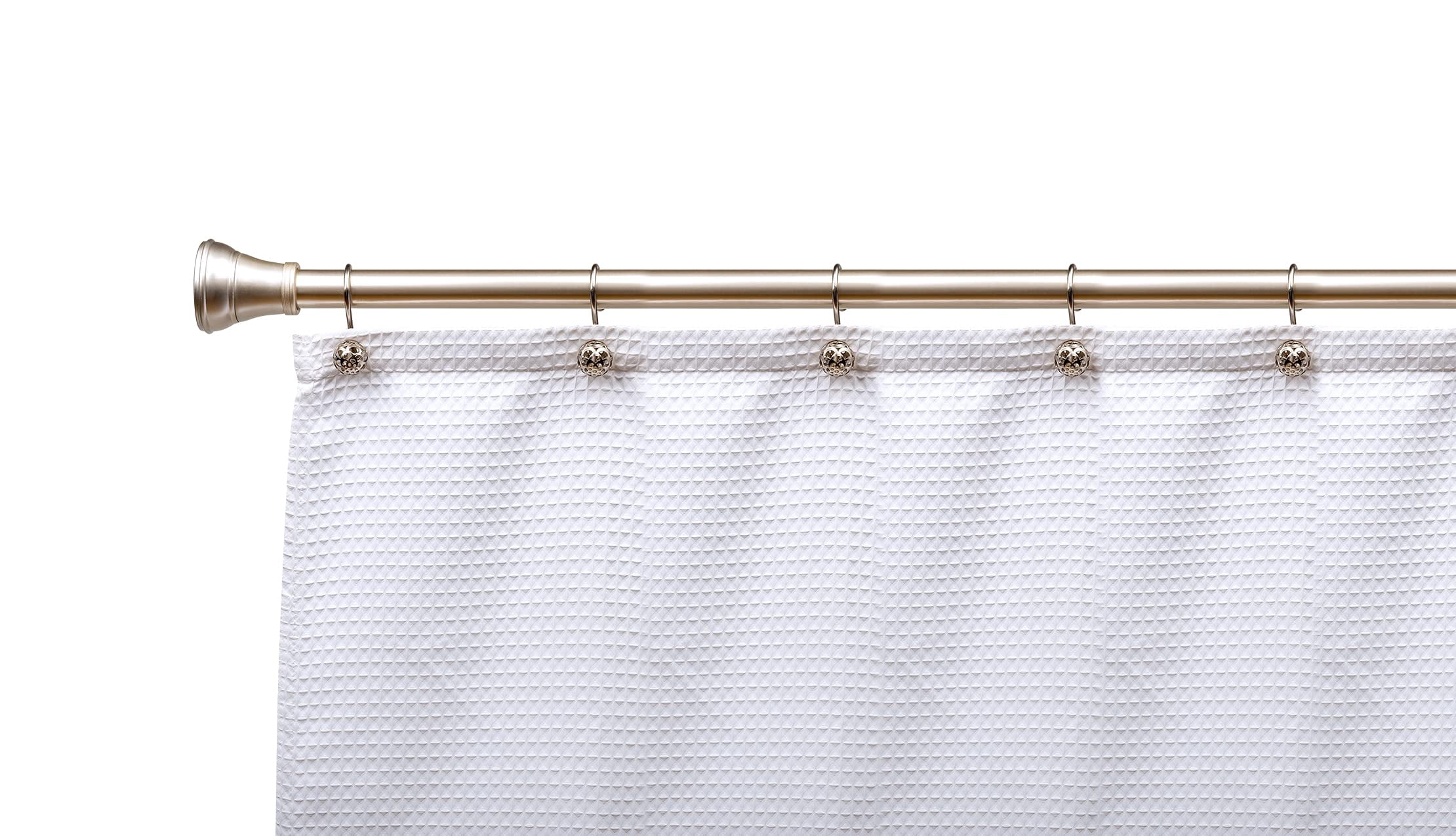 Utopia Alley Shower Hooks - Shower Curtain Rings for Bathroom - Rust Resistant Shower Curtain Hooks for Shower Curtain or Liner - Set of 12, Brushed Nickel