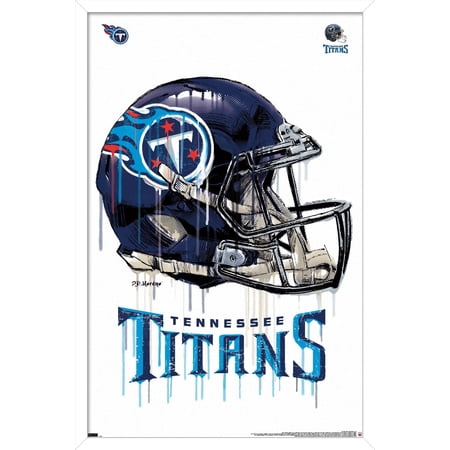 NFL Tennessee Titans – Drip Helmet 20 Wall Poster 22.375 x 34 Framed NFL Tennessee Titans – Drip Helmet 20 Wall Poster 22.375 x 34 Framed