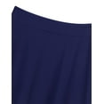 thumbnail image 4 of Jhaoyu Girls Solid Color Full Circus Dress High Waist Pleated A-Line Skirt Casual School Uniform Navy_Blue 6, 4 of 6