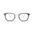 thumbnail image 2 of JOHN VARVATOS Montures de Lunettes pour Hommes V410 Fumée Acétate Argent Rond 49mm, 2 of 4