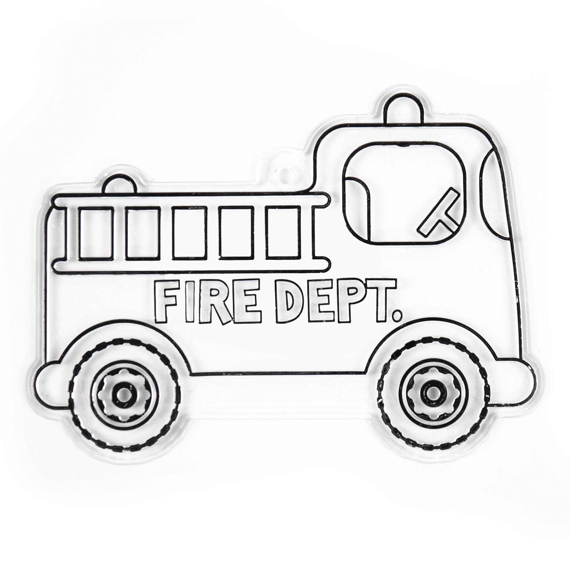 Hello Hobby Ready-to-Paint Fire Truck Suncatcher