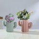 thumbnail image 5 of Rosa, verde - Portalápices, juego de 2 portalápices de escritorio, organizador, estuche para brochas de maquillaje, estuche creativo y divertido con forma de cactus para suministros de oficina, 5 of 5