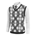 thumbnail image 5 of Mens Vintage Vest V-Neck Sleeveless Knitted Pullover Top Casual Sports Casual Business Vests, 5 of 5