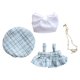 thumbnail image 1 of Conjunto de ropa para muñeca perfke 4 piezas 17cm azul, 1 of 7