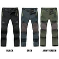 thumbnail image 3 of Pantalones de senderismo para hombre Pantalones de montaña impermeables a prueba de viento extraíbles con forro polar, 3 of 7