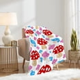 thumbnail image 3 of Yibo Mushrooms Collections, Artist Mushrooms Wild Species Blankets for Boys and Girls, Ultral Soft Fleece Fungus Natural Organic Blankets Used for Bed, Sofa, Chairsfor Kids/Child, 3 of 9