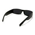 thumbnail image 6 of KACE by ShadyVEU Super Dark Lens Unisex Rectangular Flat Top Wraparound Sunglasses, Black, 6 of 6