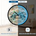 thumbnail image 5 of Indoor 12' Voice-Activated Luminous Decoration Wall Clock With LED Night Light Beautiful Realistic, 5 of 8