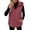 Wine, variant on Cmfcve Plus Size Hooded Puffer Vest for Womens Full Zip Sleeveless Quilted Vest Winter Warm Outerwear Jackets with Zipper Pockets