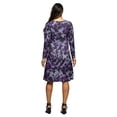 thumbnail image 3 of Maternity Animal V Neck Belted Faux Wrap Dress, 3 of 5