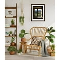 thumbnail image 3 of Art.com Outside View of Cypress Trees and Green Hills Through a Shabby Windows Photographic Print by ollirg, Brown Frame Wall Art, 32" x 40", 3 of 4