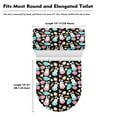 thumbnail image 5 of Renewold Durable Elongated Toilet Lid Cover Dust Cover Heart Easter Egg Rabbit Toilet Tank Lid Cover Set 2 Pieces Bathroom Decoration Comfy Seat Covers, 5 of 6