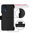 thumbnail image 5 of for Motorola Moto G 5G 2022 Case, Heavy Duty Rugged Defender Case with [Belt Clip Holster] [Built in Screen Protecotr], Shockproof Full Body Protection Kickstand Cover for Moto G 5G (2022) Black, 5 of 8