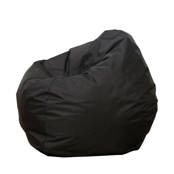 Junwell Bean Bag Cover for Kids and Adults, Lazy Sofa Storage Bag with Waterproof Protection, Black (Set of 1)
