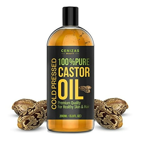 Cenizas Cold-Pressed, 100% Pure Castor Oil - Moisturizing & Healing, For Dry Skin, Hair Growth - For Skin, Hair Care, Eyelashes