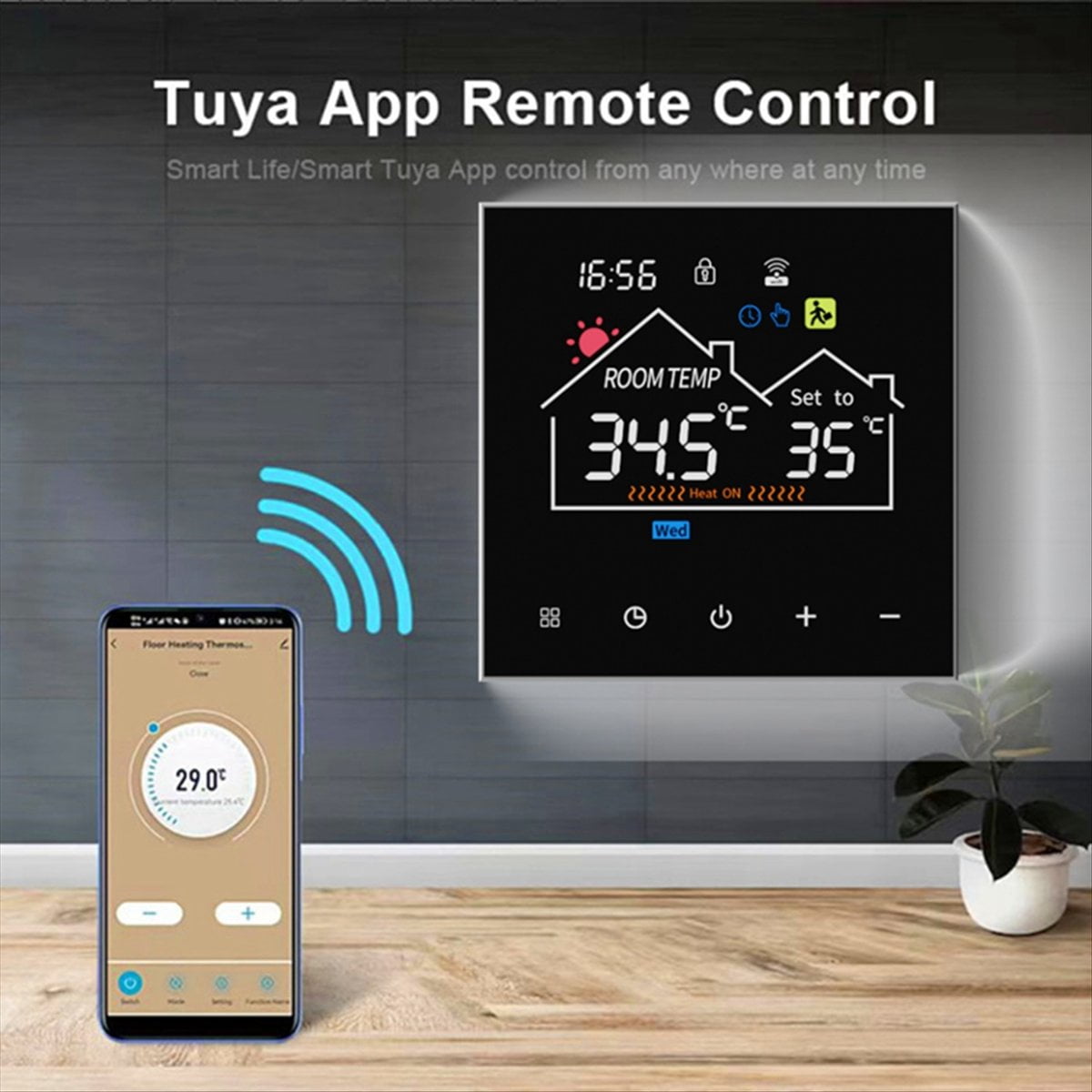 Smart Wifi Wireless Thermostat for Efficient Gas Boiler Water Heating Water Heating Digital Temperature Controller B1 * Digital Temperature Controller