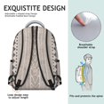 thumbnail image 5 of Boho Bohemia Geometric Line Art Backpack for School,Cute School Bag,Schoolbag with Adjustable Shoulder Straps & Padded Back,15.3"x11"x7.1".﻿, 5 of 6