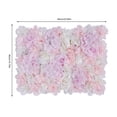 thumbnail image 2 of 12Pcs Artificial Flower Wall Panels Flower Wall Mat Faux Rose Flower Backdrop Panels Pink, 2 of 12
