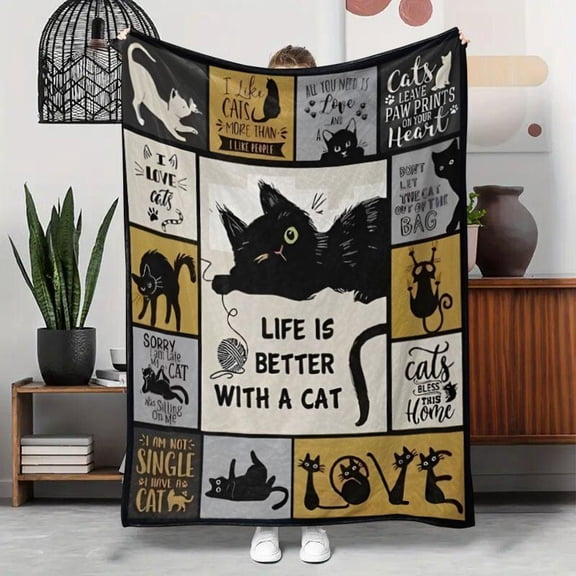 The Rolling Stones Themed Themed Blanket, Soft Warm Throw Blanket, Cool Bedroom Bedding Blankets, Air Conditioning Cover Blanket for Home Office Travel