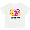 thumbnail image 3 of Inktastic Its My 2nd Birthday with Smiling Emoticons Girls Baby T-Shirt, 3 of 5
