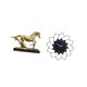 thumbnail image 5 of Escultura acrílica, figura, arte, estatua de caballo, reloj de pared, adorno colgante silencioso, decoración para sala de estar y dormitorio., 5 of 8