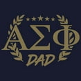 thumbnail image 3 of CafePress - Alpha Sigma Phi Greek Dad Gold Sweatshirt - Classic Crew Neck Sweatshirt, 3 of 4