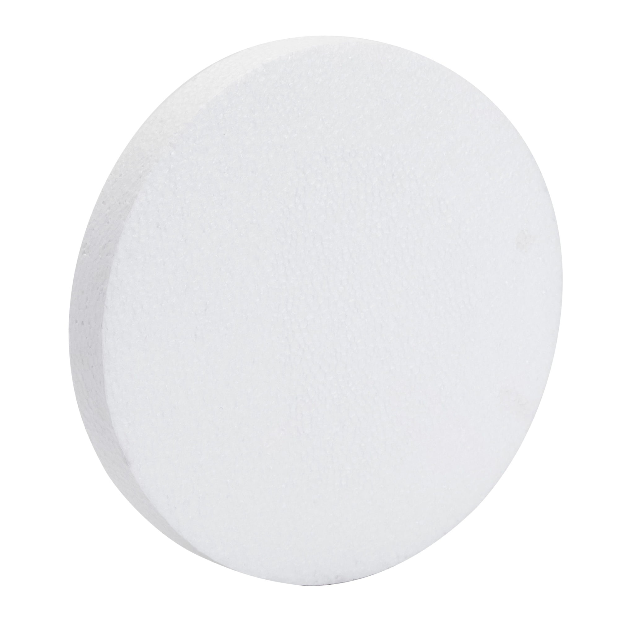 8 Inch Foam Circles for Crafts, 1 Inch Thick Round Polystyrene Discs for  DIY Projects (White, 6 Pack) 