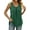 Dark Green, variant on MOSHU Summer Tank Tops for Women V-neck Sleeveless Shirts Pleated Front Tops
