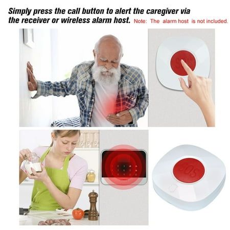 Wireless Remote Call Button Sos Emergency Button 433mhz Caregiver Pager For Bed Chair Floor Mat Fall Alarm Patient Elderly Disabled Press For Help Caregiver Nurse Alert System Home Secure Alarm System Walmart Canada